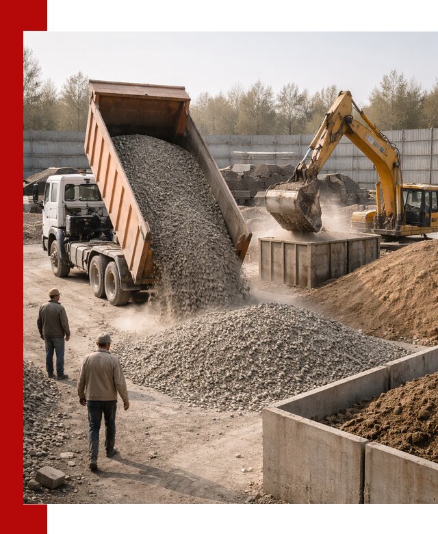 Доставка нерудных материалов с погрузкой и разгрузкой в Истре