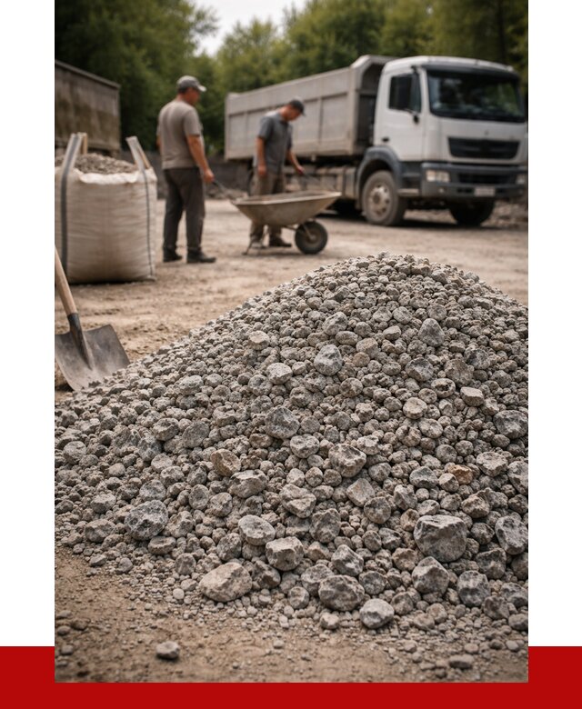 Гранитный щебень фракция 20-40 в Истре от 3251 руб. ПРОНЕРУДСта