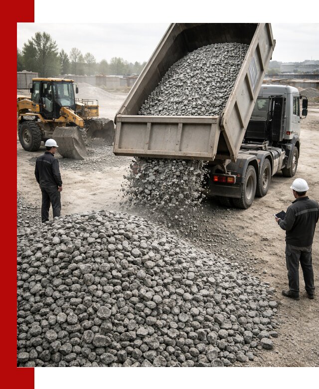 Доставка гранитного щебня фракции 20-40 в Истре