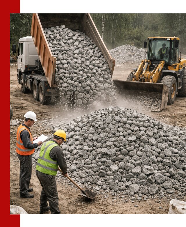 Гранитный щебень фракция 70-150 доставка в Истре