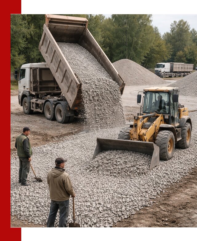 Купить гравийный щебень фракция 20-40 в Истре с доставкой