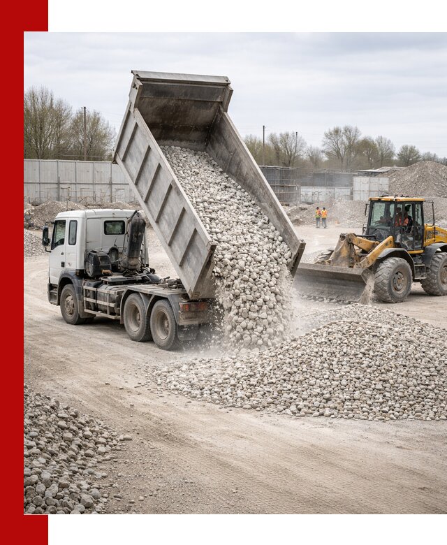 Доставка и продажа известнякового щебня в Истре
