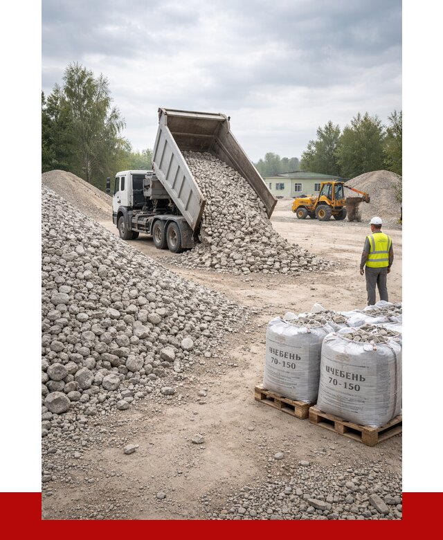 Известняковый щебень фракция 70-150 в Истре от 1270 р. | ПРОНЕРУДСта