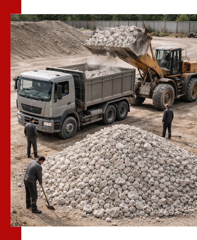 Известняковый щебень фракция 70–150 с доставкой в Истре