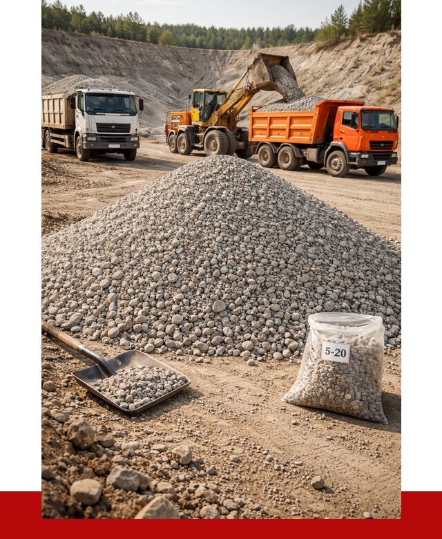 Доломитовый щебень фр. 5-20 в Истре от 4267 р. | ПРОНЕРУДСта