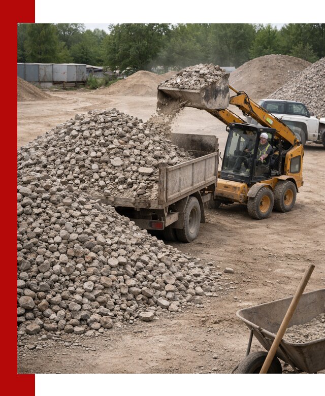 Доставка вторичного щебня в Истре для строительных работ