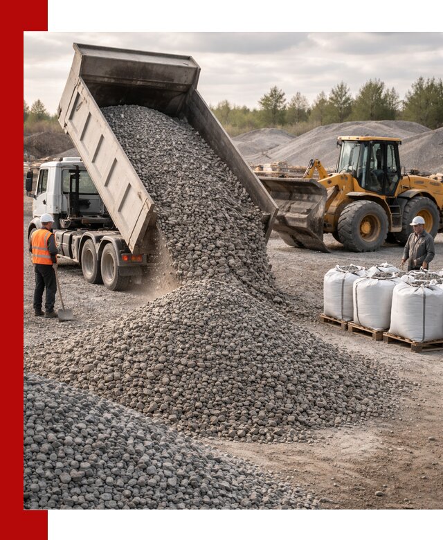 Бетонный щебень фракция 5–20 с доставкой в Истре