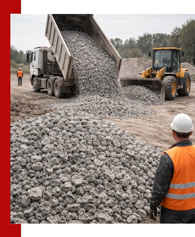 Доставка бетонного щебня фракции 20-40 в Истре