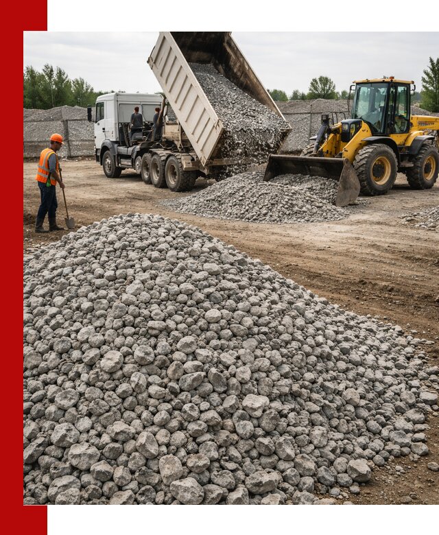 Доставка бетонного щебня фракции 40-70 в Истре