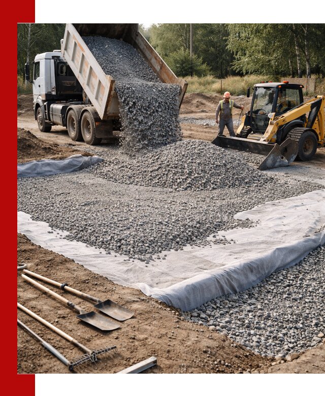 Щебень для фундамента с доставкой в Истре