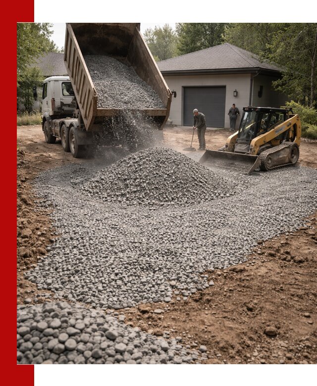 Щебень для парковки в Истре: доставка и укладка качественного материала