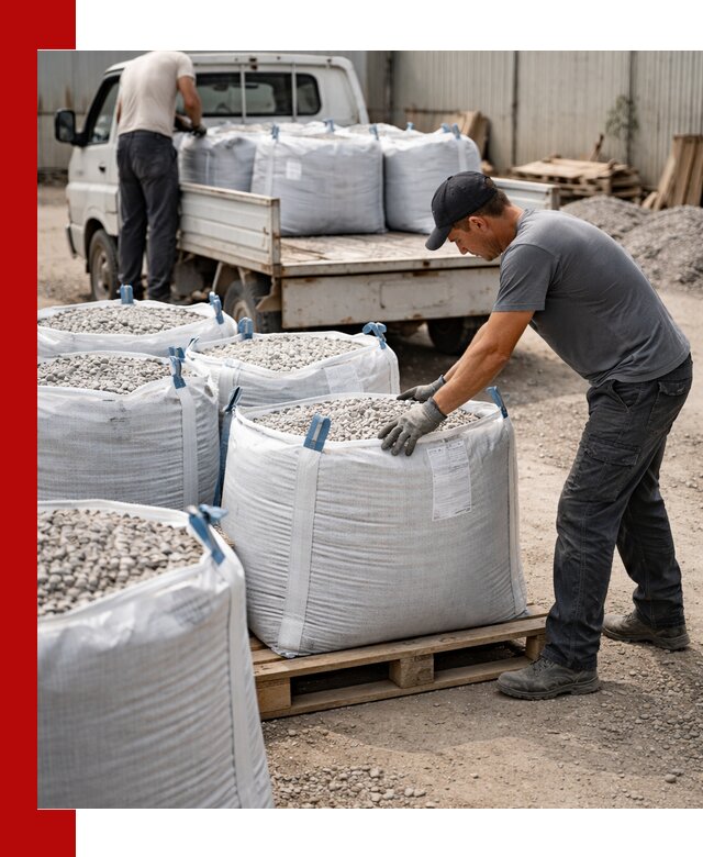 Доставка щебня в мешках по выгодным ценам в Истре