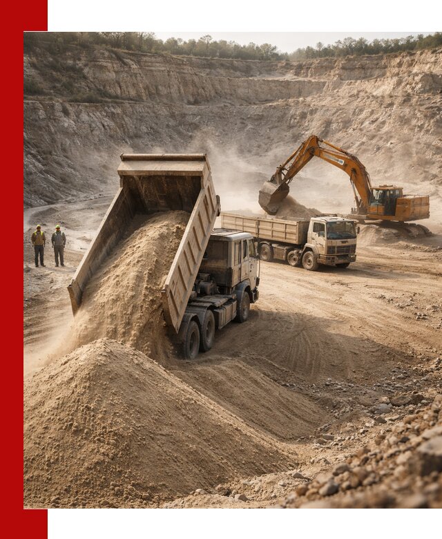 Карьерный песок навалом с доставкой в Истре