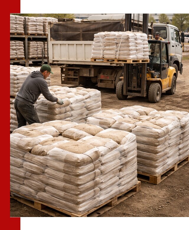 Карьерный песок в мешках с доставкой в Истре