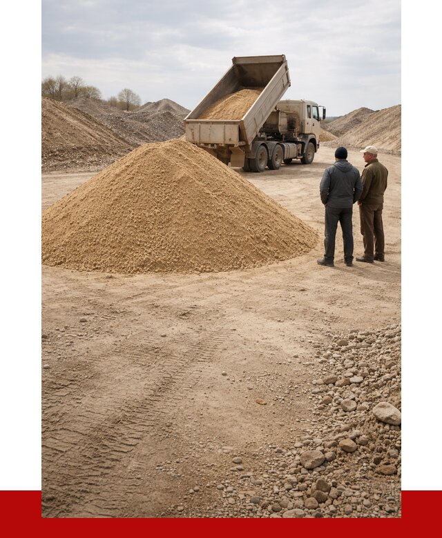 Карьерный песок крупнозернистый в Истре от 8636 р | ПРОНЕРУДСта