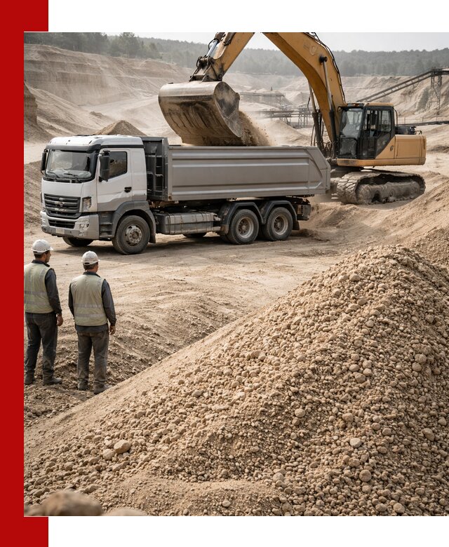 Карьерный крупнозернистый песок с доставкой в Истре