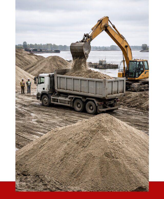 Купить речной песок навалом в Истре от 1829 р., ПРОНЕРУДСта