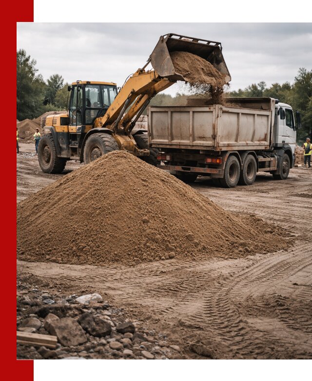 Доставка речного песка навалом в Истре быстро и выгодно