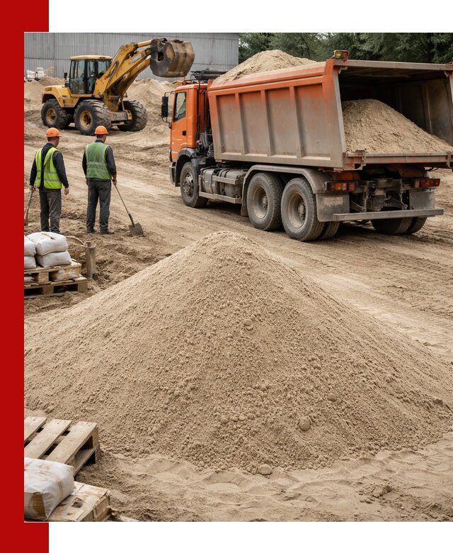 Доставка и продажа мытого речного песка в Истре