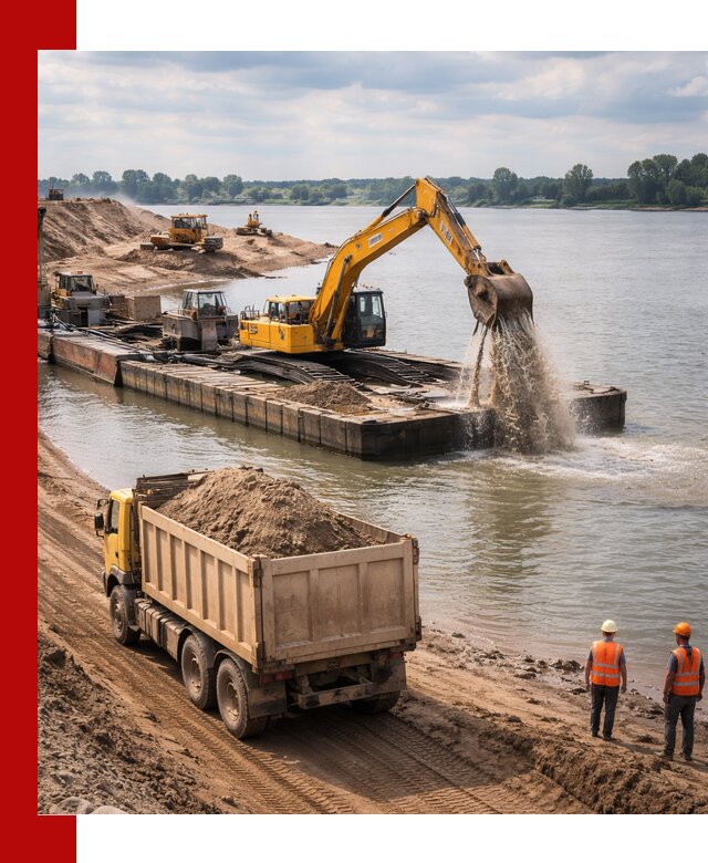 Намывной песок с доставкой в Истре оптом и в розницу