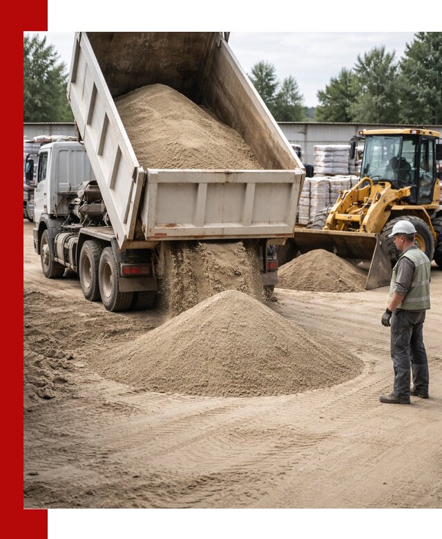 Поставка и доставка песка для бетона в Истре