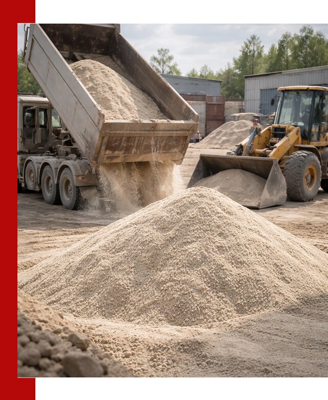 Кварцевый песок с доставкой в Истре для строительных работ