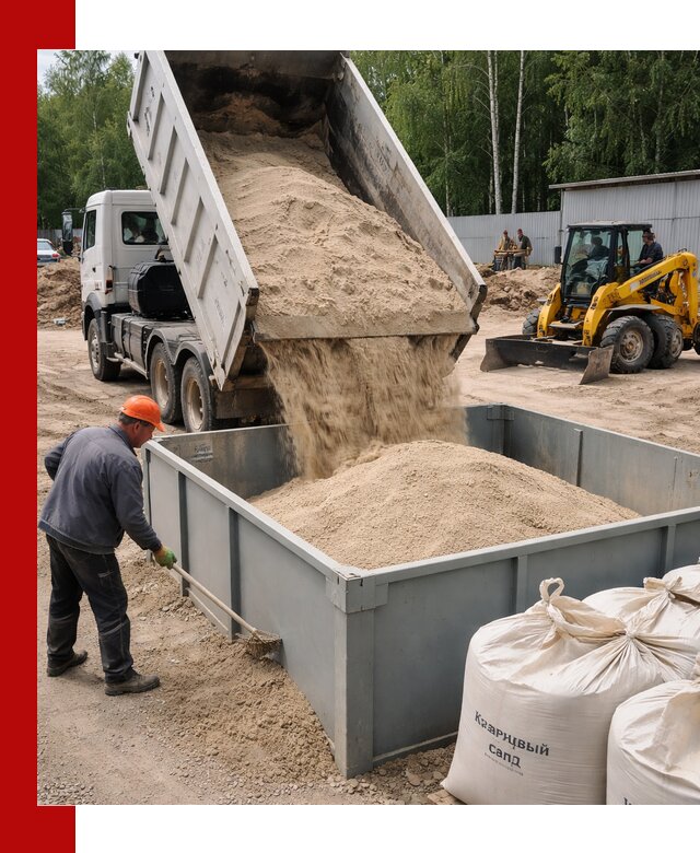 Кварцевый песок для фильтра в Истре — доставка и качество