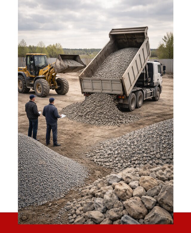 Гравий и камень с доставкой в Истре от 4267 р. - ПРОНЕРУДСта