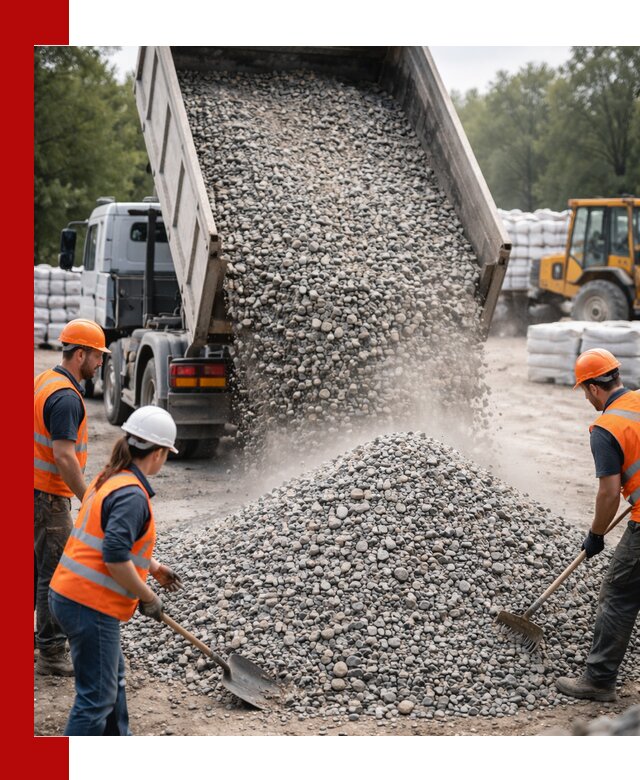Доставка гравия и камня в Истре оптом и в розницу
