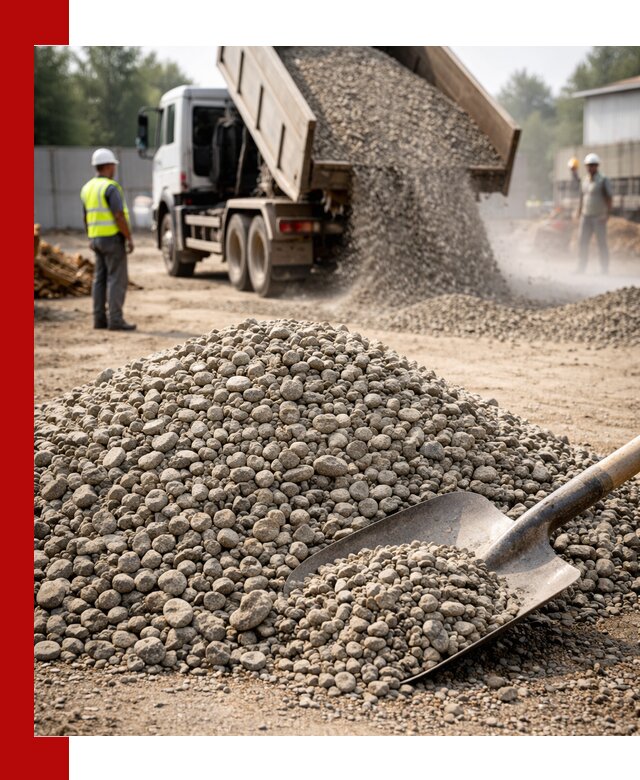 Доставка гравия фракции 20-40 в Истре с самосвалами