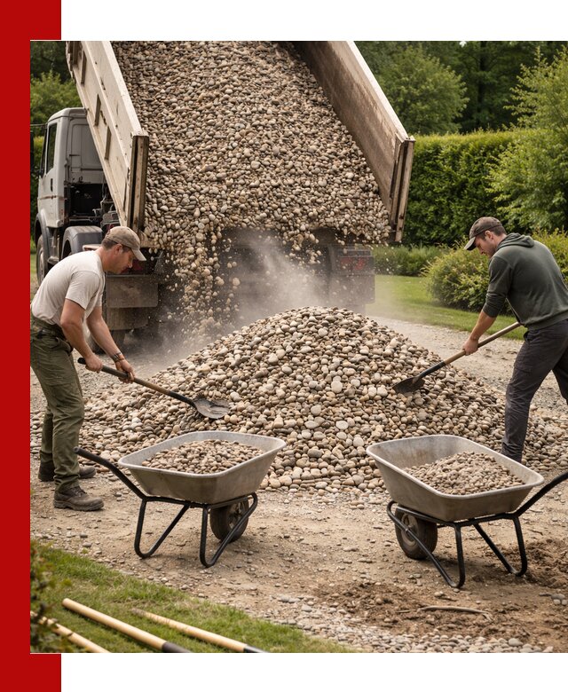 Доставка и продажа декоративной гальки в Истре