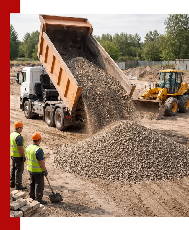Доставка щебёночно-песчаной смеси ЩПС С7 в Истре