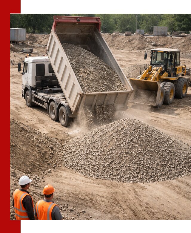 Щебень с песком (ЩГПС С2) с доставкой в Истре