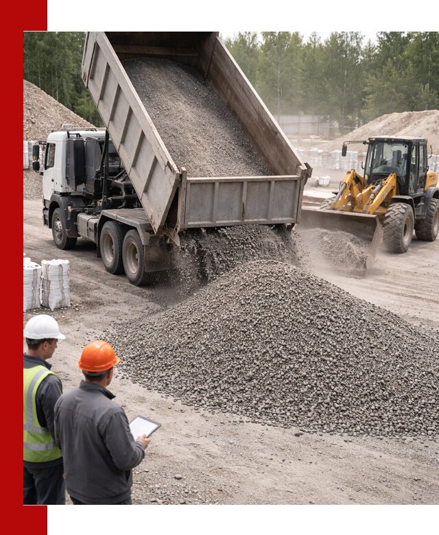 Доставка и продажа гранитного отсева 0-10 в Истре