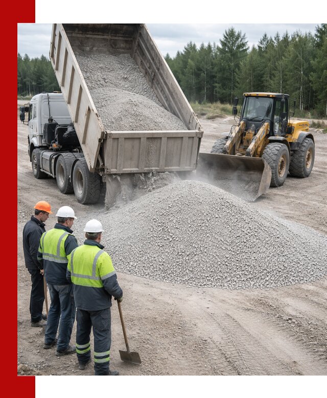 Известняковый отсев 0-5 доставка в Истре быстро и выгодно