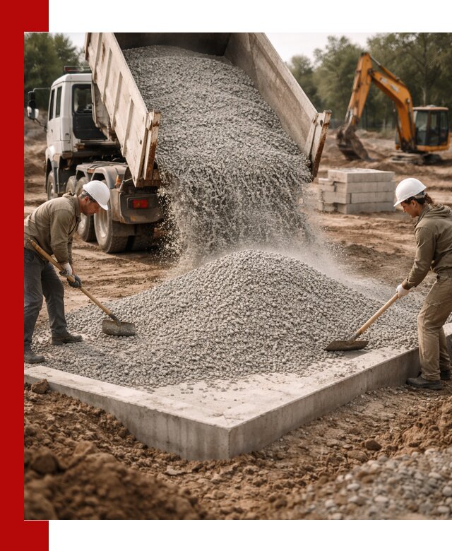 Доставка и продажа отсева для бетона в Истре