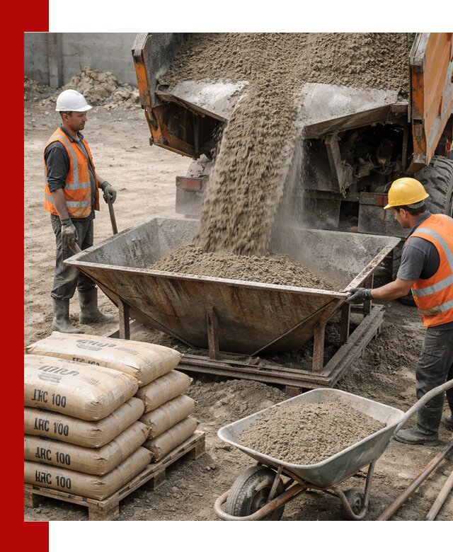 Доставка цементно-песчаной смеси М100 в Истре