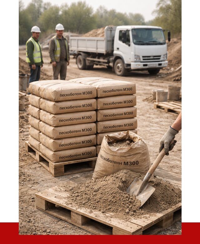 Пескобетон М300 в Истре с доставкой от 4724 р. за куб | ПРОНЕРУДСта