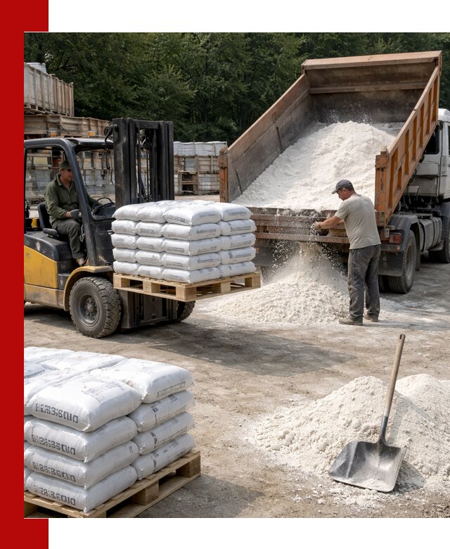 Доставка строительной извести оптом и в розницу в Истре