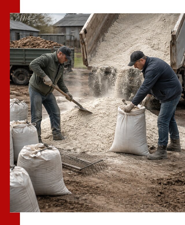 Доставка извести пушонки в Истре оптом и мелким оптом