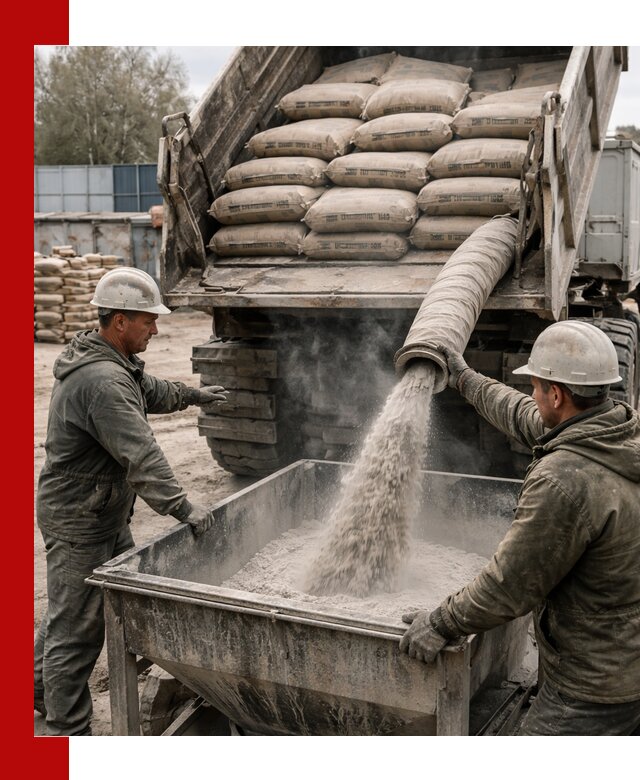 Доставка цемента М400 в Истре оптом и в розницу