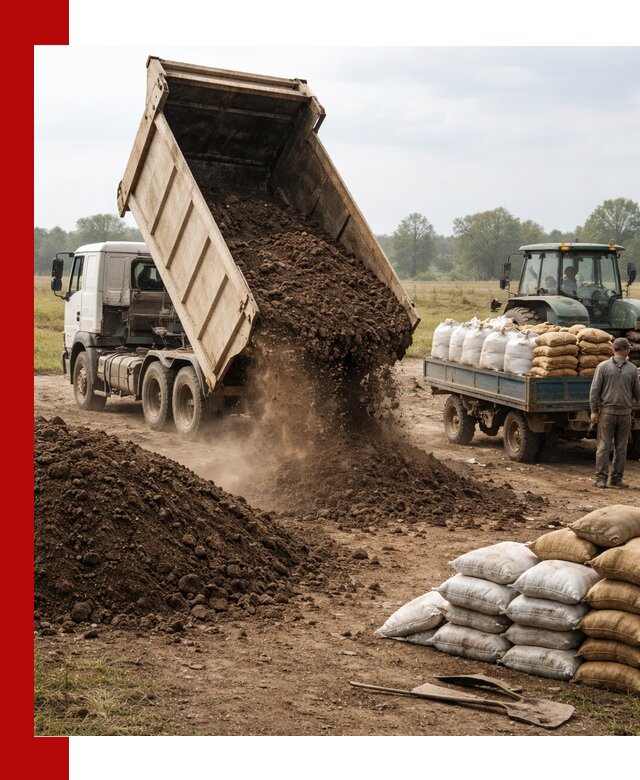 Доставка грунта и удобрений оптом в Истре для сельхоз и строительства