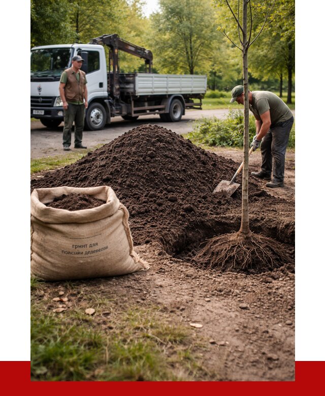 Грунт для посадки деревьев в Истре от 1219 р. | ПРОНЕРУДСта