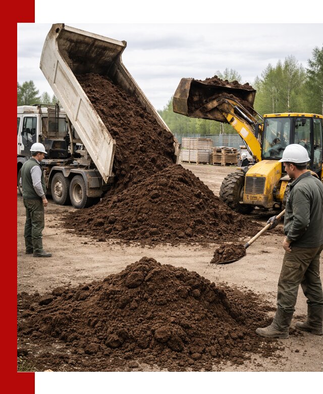 Доставка торфа оптом и в мешках в Истре