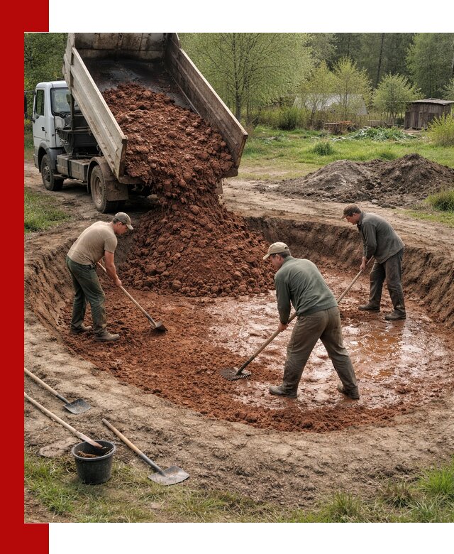 Купить качественную глину для пруда в Истре