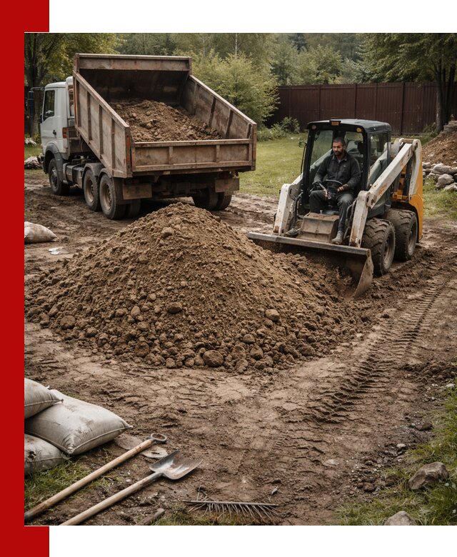 Суглинок для планировки участков в Истре с доставкой и выгрузкой