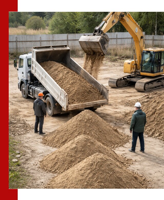 Доставка супеси вагонными и автопартиями в Истре