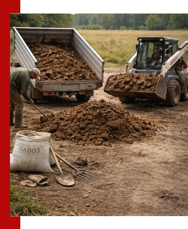 Доставка конского навоза в Истре с разгрузкой и доставкой на объект