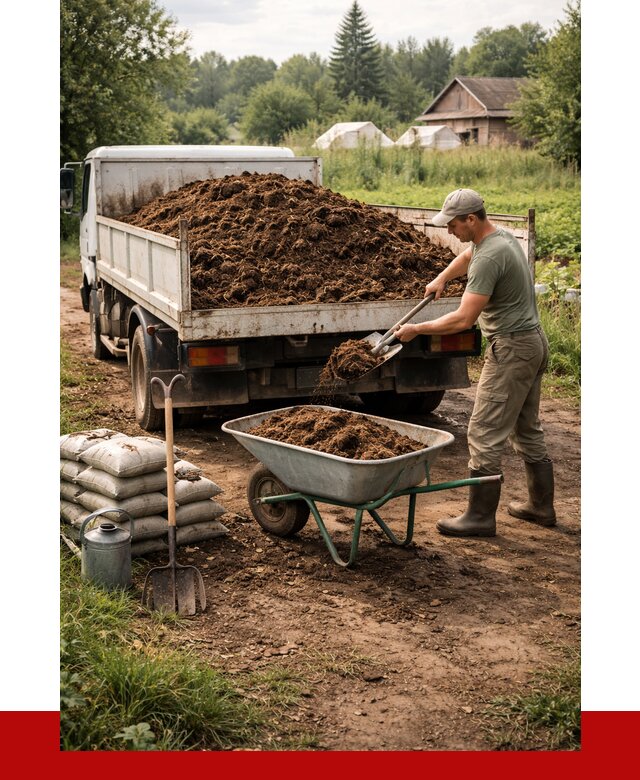 Купить коровий навоз с доставкой в Истре от 1829 р. | ПРОНЕРУДСта