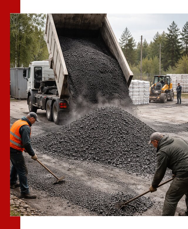 Доставка и продажа асфальтного гранулята в Истре